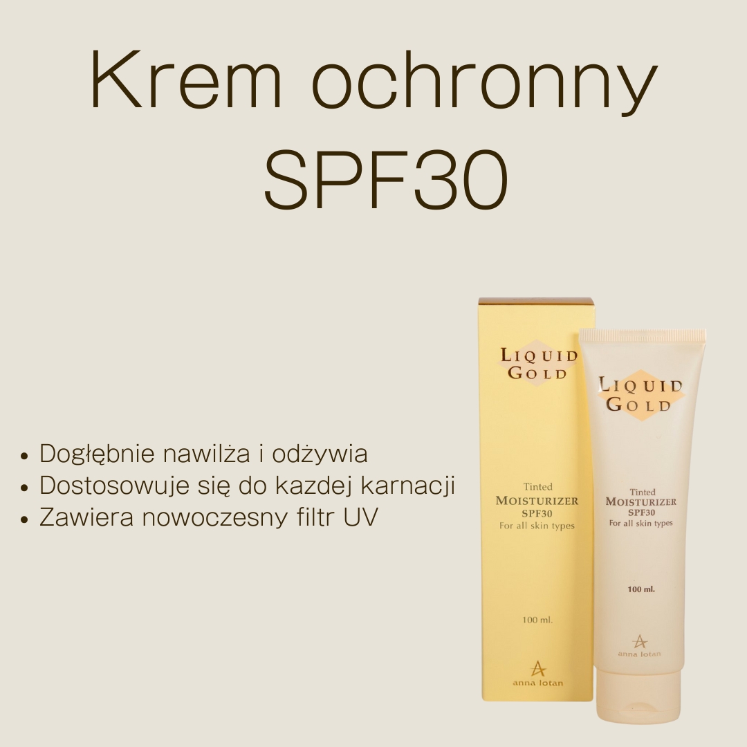 Krem Ochronny SPF30 Liquid Gold: Ochrona i Nawilżenie dla Każdego Typu Skóry